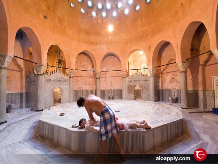 حمام ترکی تلفیق فرهنگ مشترک اسلام و فرهنگ ترک ها