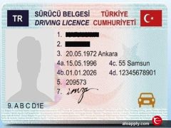 انواع گواهینامه رانندگی ترکیه در سال 2021